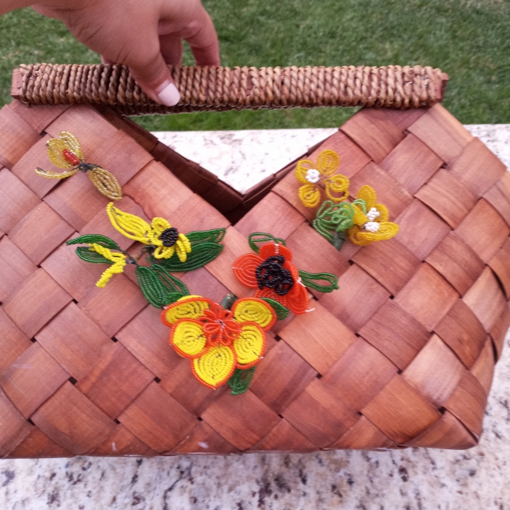 Vintage bamboo purse